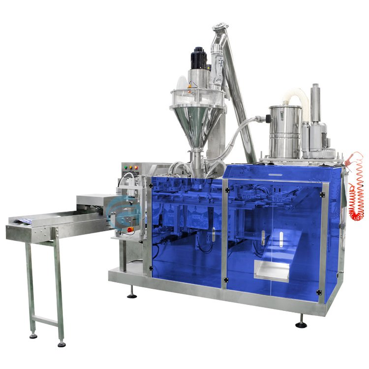 多工位自動上料 預(yù)制袋粉末與固體飲料水平給袋式包裝機(jī)的技術(shù)革新與應(yīng)用